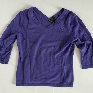 Rebecca Moses  Women’sSweater  100%‎ Cashmere 3/4 Sleeve Size XL Made In Italy